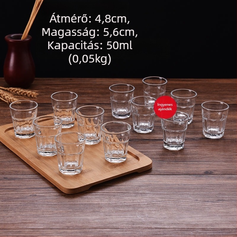 Whiskey glass set, új kínai stílus, kapacitás 1–100 ml, anyag: Egyéb