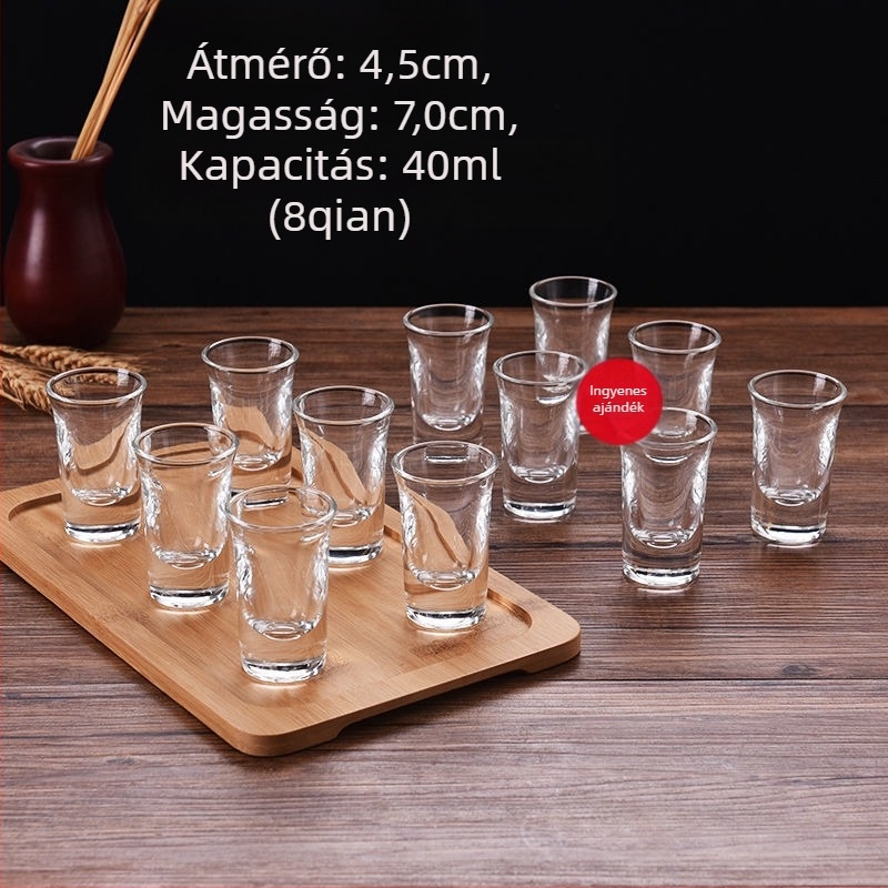 Whiskey glass set, új kínai stílus, kapacitás 1–100 ml, anyag: Egyéb