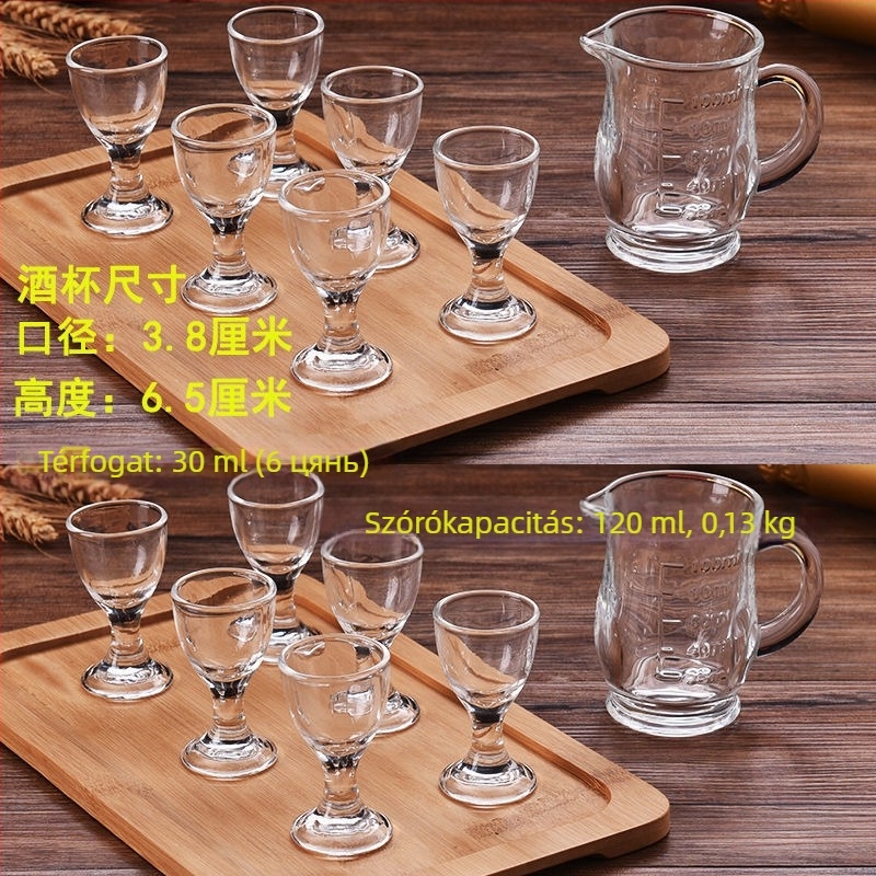Whiskey glass set, új kínai stílus, kapacitás 1–100 ml, anyag: Egyéb