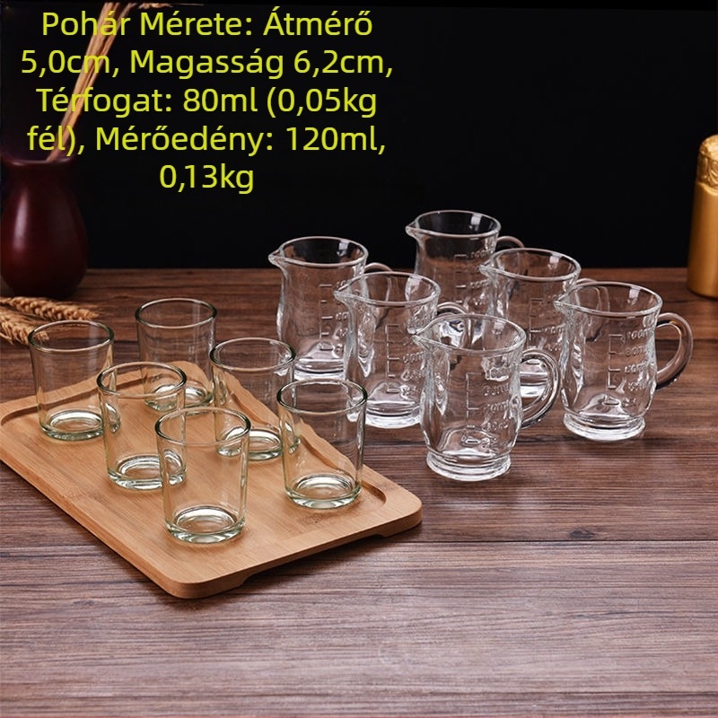Whiskey glass set, új kínai stílus, kapacitás 1–100 ml, anyag: Egyéb