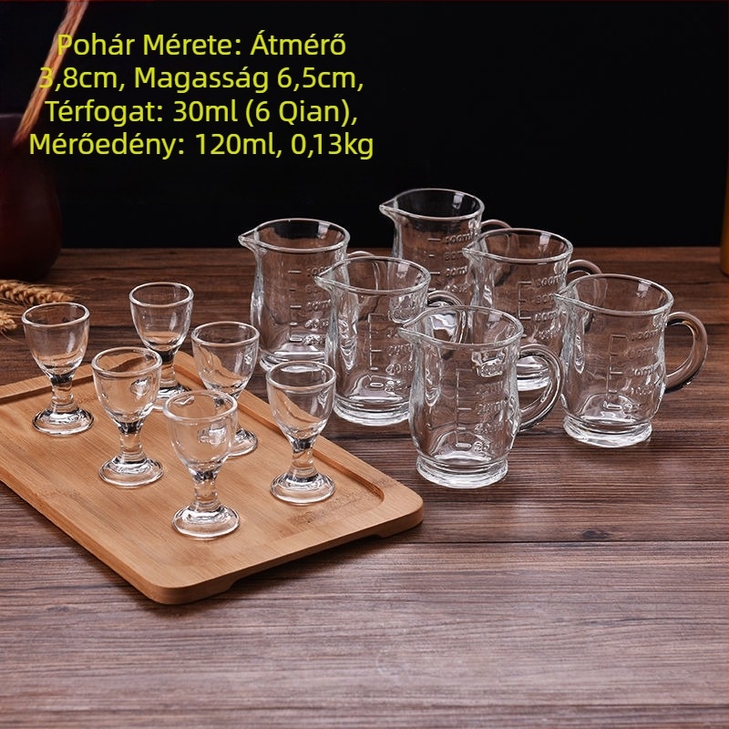 Whiskey glass set, új kínai stílus, kapacitás 1–100 ml, anyag: Egyéb