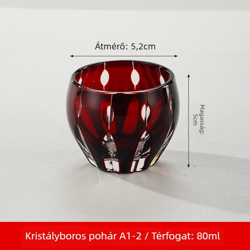 Japán stílusú szaké készlet kristályüvegből, 1–100 ml kapacitás, Tao Chunfang márka