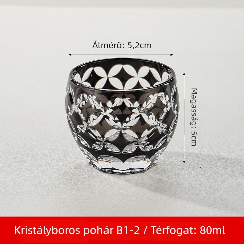 Japán stílusú szaké készlet kristályüvegből, 1–100 ml kapacitás, Tao Chunfang márka