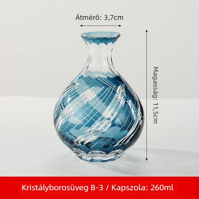 Japán stílusú szaké készlet kristályüvegből, 1–100 ml kapacitás, Tao Chunfang márka