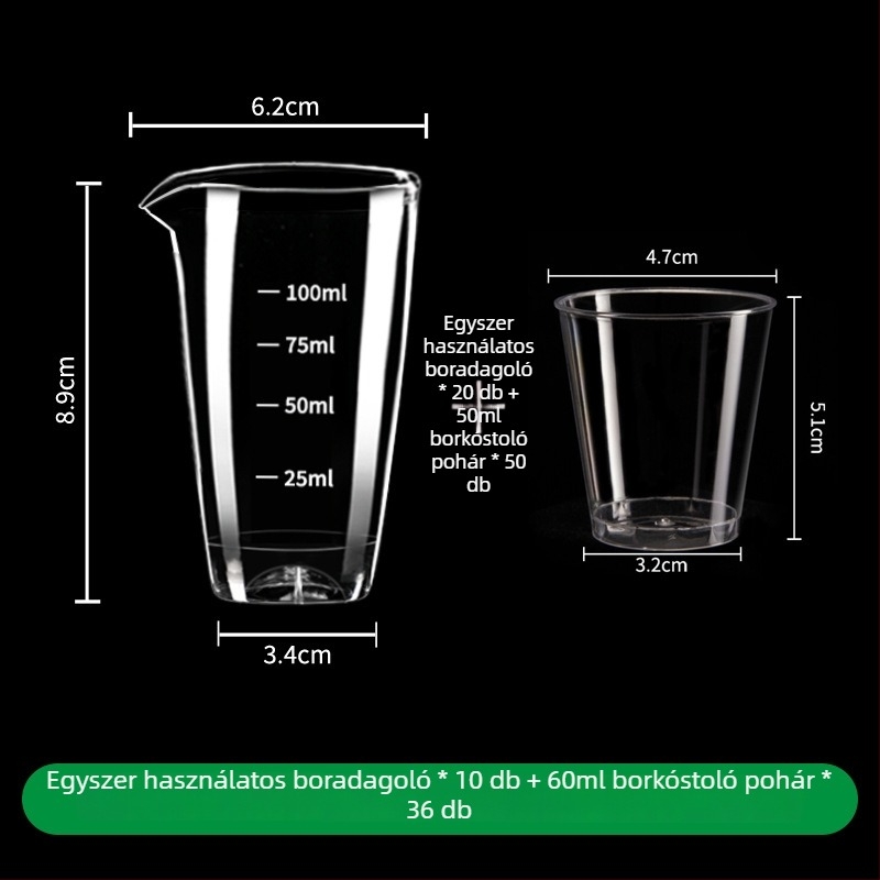 Dekanterkészlet Golden Five Edge – Műanyag, Egy kanna és egy pohár, Egyszerű modern stílus