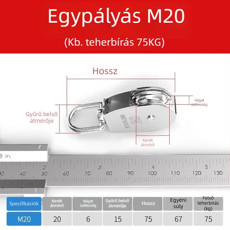 Görgő acélhuzalhoz | Rozsdamentes acél 304 | Márka The First Force | Modern és minimalist stílus | Modell: Egyéb