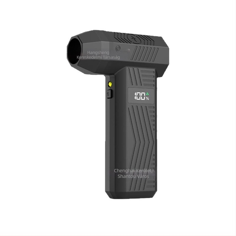 Kézi kültéri ventilátor brushless motorral, USB-ról tölthető beépített akkumulátor 2000–4000 mAh, 4 sebesség