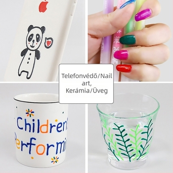 3D zselés toll készlet – egyfejű toll, műanyag ház, dobozos csomagolás, modell YX-ZGDB, nem törölhető