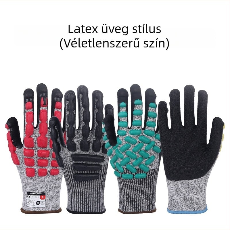 HPPE vágásbiztos védőkesztyűk üveghez, ipari, hentesiparihoz, építkezéshez és halászathoz