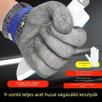 Vágásbiztos kesztyű fém konstrukcióval | Márka: Egyéb | Anyag: Fém | Funkció: Vágás elleni védelem