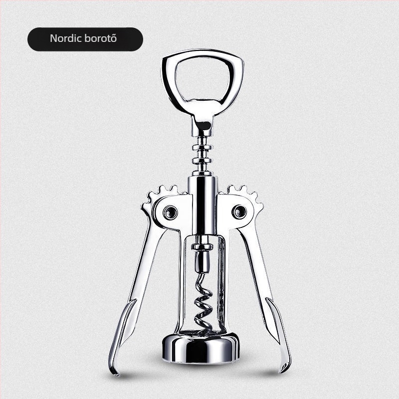 T-alakú borkinyitó, többfunkciós otthoni üvegnyitó készlet borhoz és sörhöz, kevert anyag, modell KA265265+632