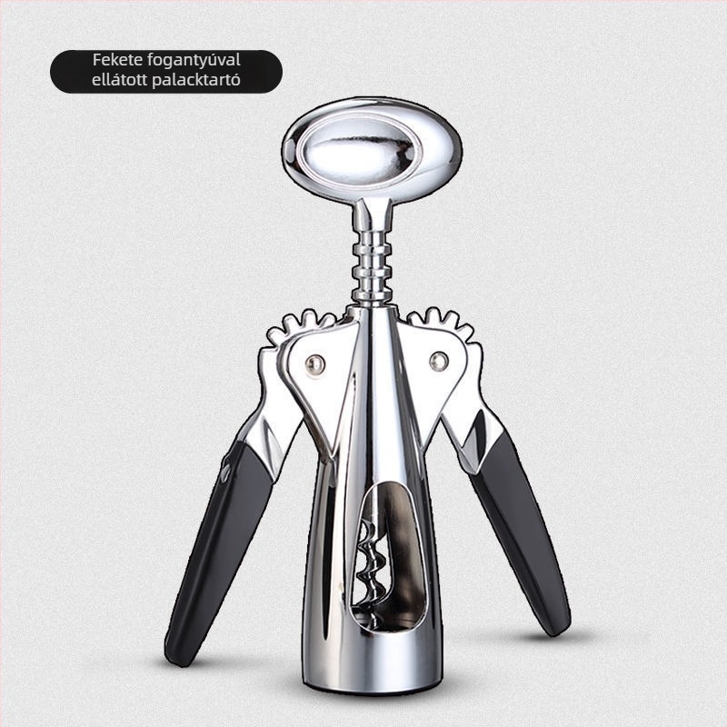 T-alakú borkinyitó, többfunkciós otthoni üvegnyitó készlet borhoz és sörhöz, kevert anyag, modell KA265265+632