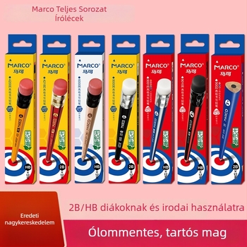 Marco fa ceruza 2BHB radírral, csomagolás: 12 db/doboz, 240 doboz kartononként
