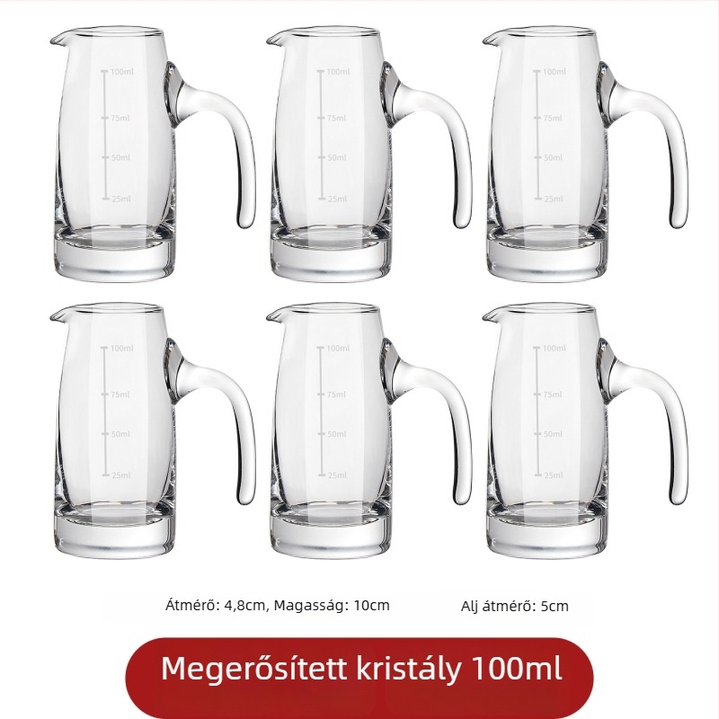 Prémium kristály italos pohár készlet, letisztult modern design, kis méretű poharak otthoni használatra, éttermi adagoló kereskedelmi használatra