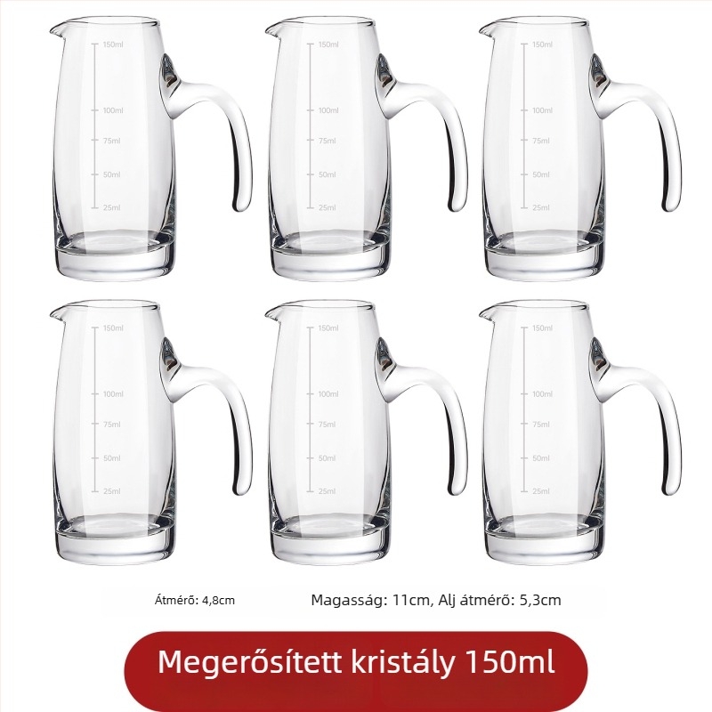 Prémium kristály italos pohár készlet, letisztult modern design, kis méretű poharak otthoni használatra, éttermi adagoló kereskedelmi használatra