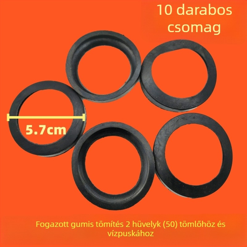 Tűzoltó tömlő orsóhoz csatlakozó készlet — karikás klipek, torokcsukló, csőtartó, rugó, gumírozott párna