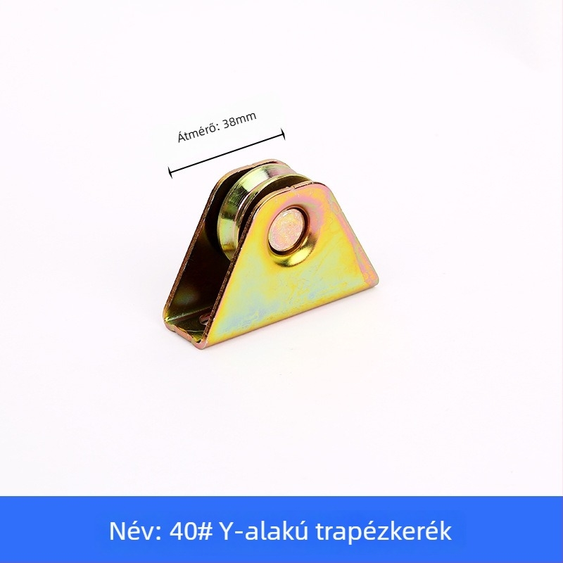Trapéz alakú sín görgő csapágyazott, öntöttvas