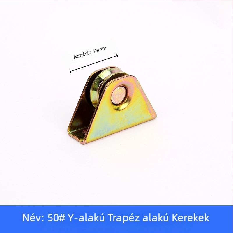 Trapéz alakú sín görgő csapágyazott, öntöttvas