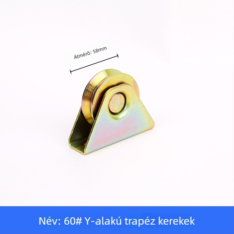 Trapéz alakú sín görgő csapágyazott, öntöttvas