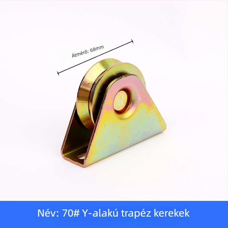 Trapéz alakú sín görgő csapágyazott, öntöttvas