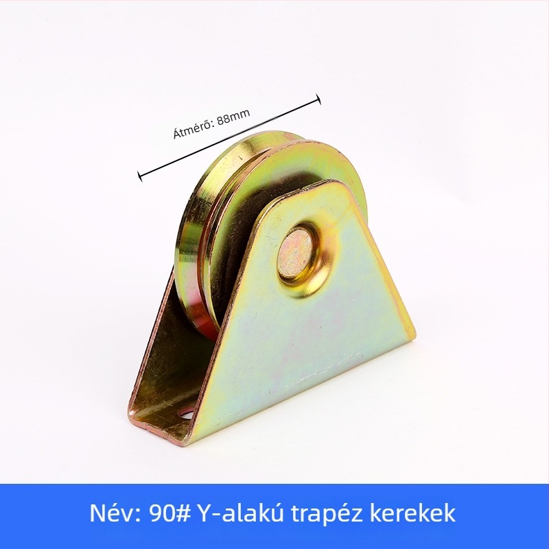 Trapéz alakú sín görgő csapágyazott, öntöttvas