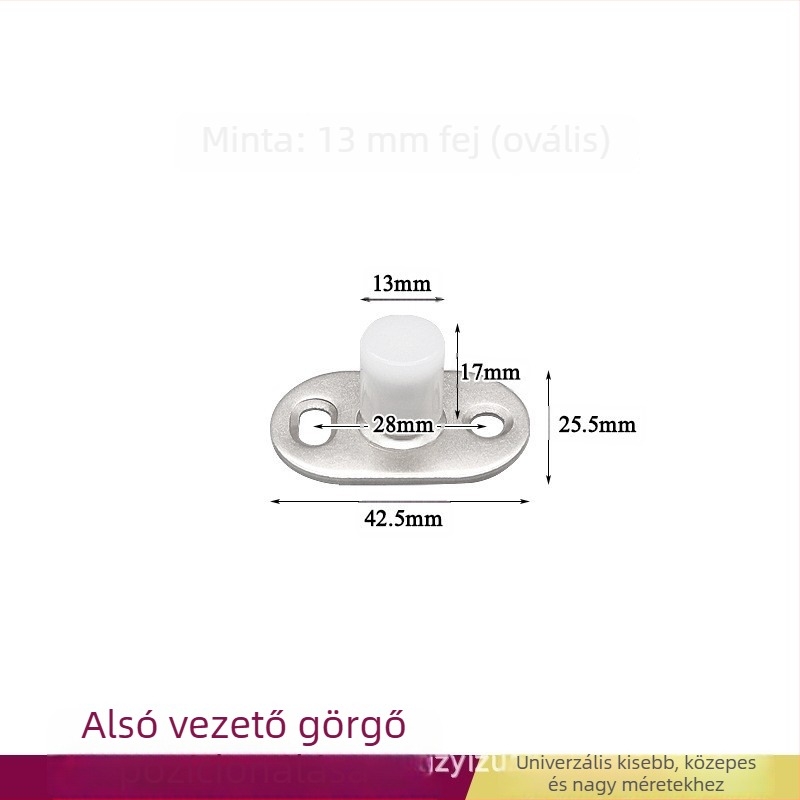 Egyetemes függő görgő fa ajtókhoz – erős sínrendszer többpaneles tolóajtókhoz, rozsdamentes acél, teherbírás 180 kg-ig, márka Ecrew Yigu