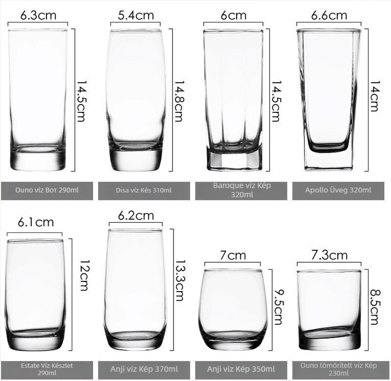 Üveg whiskypohár logóval, modern minimalista stílus, színes dobozos csomagolás