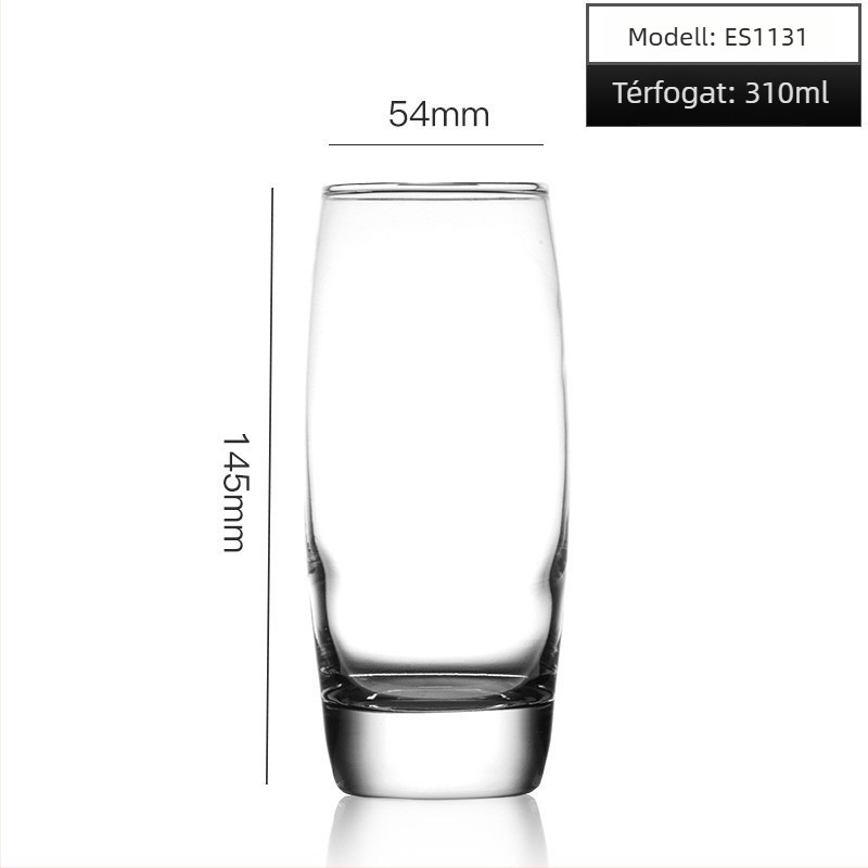 Üveg whiskypohár logóval, modern minimalista stílus, színes dobozos csomagolás