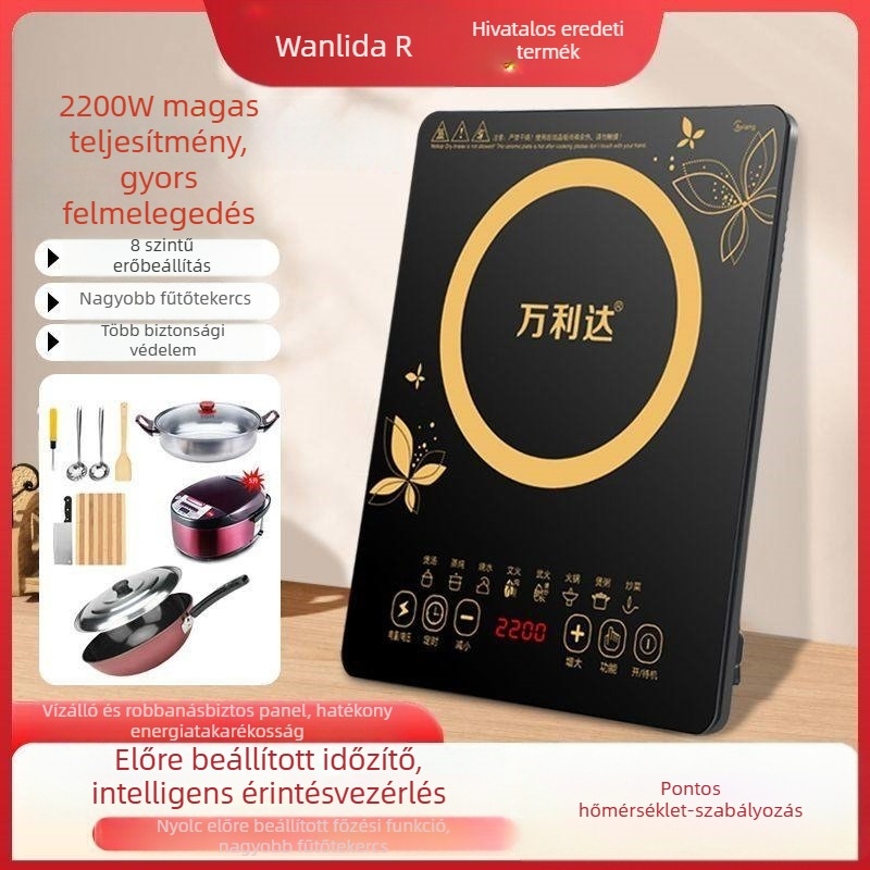 Okos indukciós főzőlap, 2200W, 220V, vízálló, modell XDW-2200