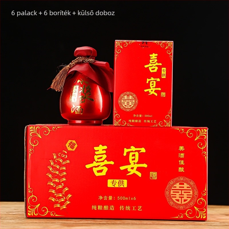 Yaojing kerámia likőrös üveg — retro stílusú, könnyű luxus, zárt kézi hordozható borosüveg, egyedi kiszerelés, kiváló minőség