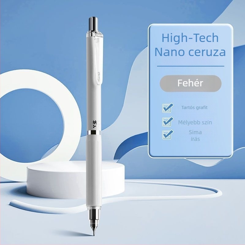 Nano automata ceruza 0,5 mm általános iskolásoknak, 0,7 mm mechanikus ceruza, 2B grafit