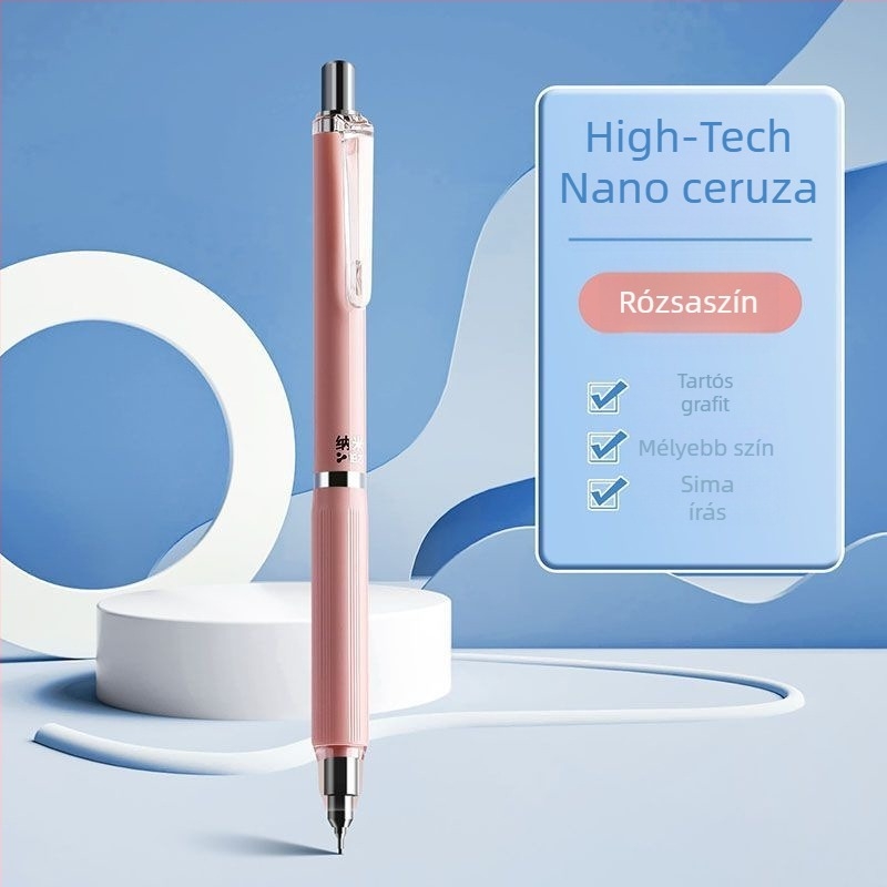 Nano automata ceruza 0,5 mm általános iskolásoknak, 0,7 mm mechanikus ceruza, 2B grafit