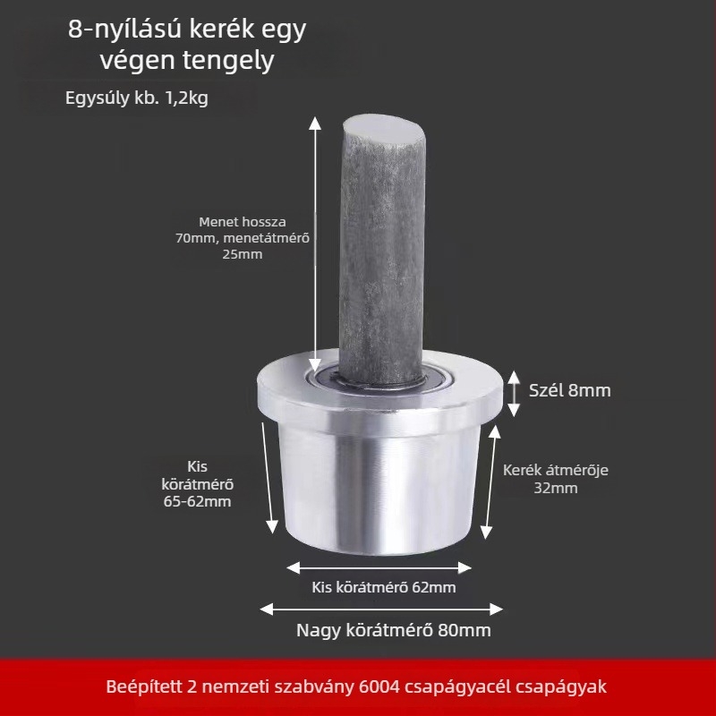 T-alakú acél egysíkú görgő teherliftező létrához, csatorna acélhoz, konusos barázdával, sínkerék — Sincere Quality