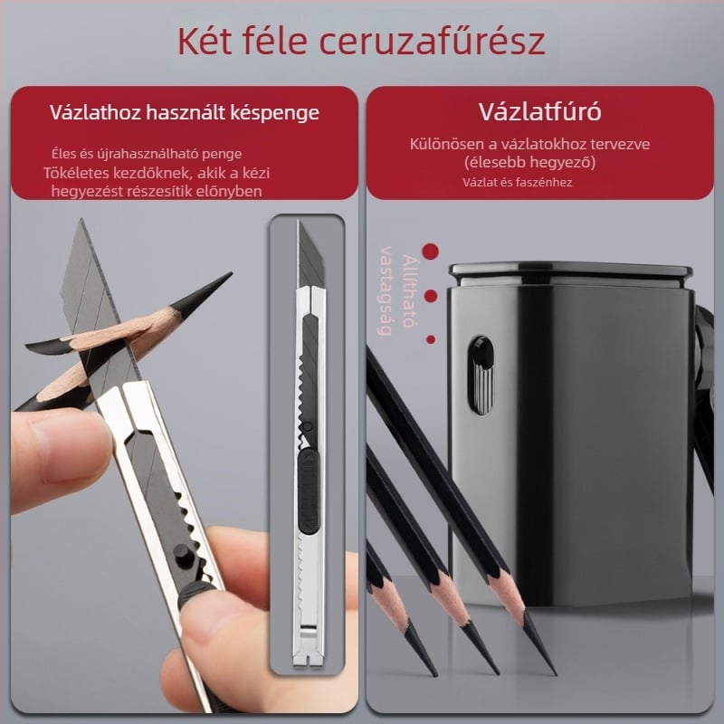 Deli vázlatkészlet kezdőknek műanyag héjjal, puha, közepes és kemény szénceruzákkal diákok számára