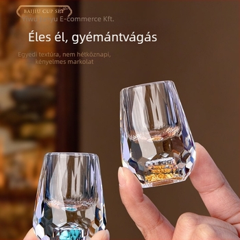 Kristály üveg boros pohár készlet – Weimu márka, kapacitás 1-100 ml, nemzeti trend stílus, logóval ellátva