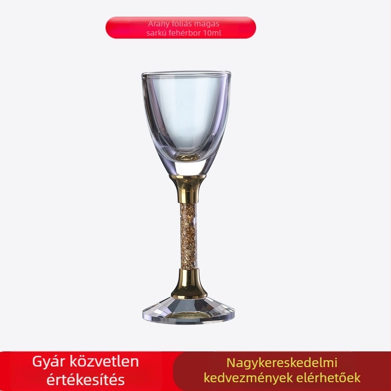 Kristály üveg boros pohár készlet – Weimu márka, kapacitás 1-100 ml, nemzeti trend stílus, logóval ellátva