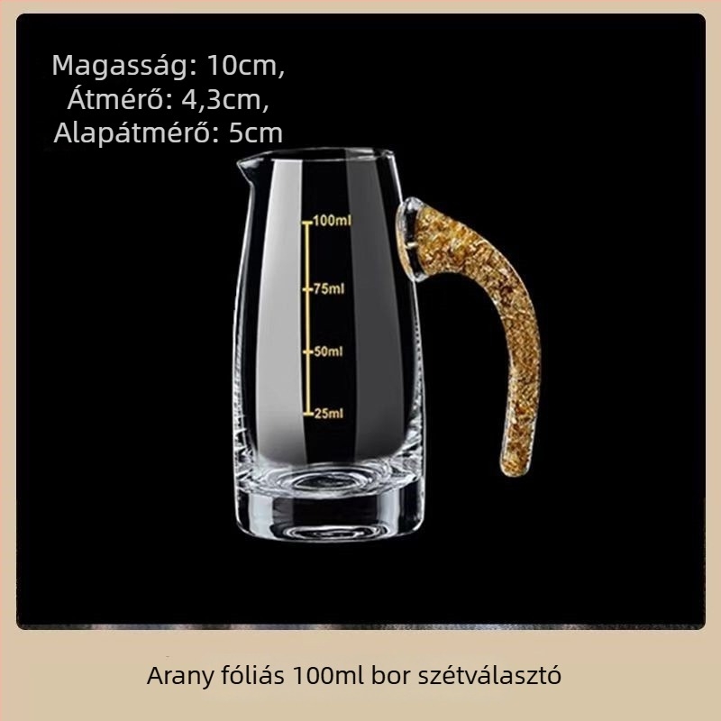 Kristály üveg boros pohár készlet – Weimu márka, kapacitás 1-100 ml, nemzeti trend stílus, logóval ellátva