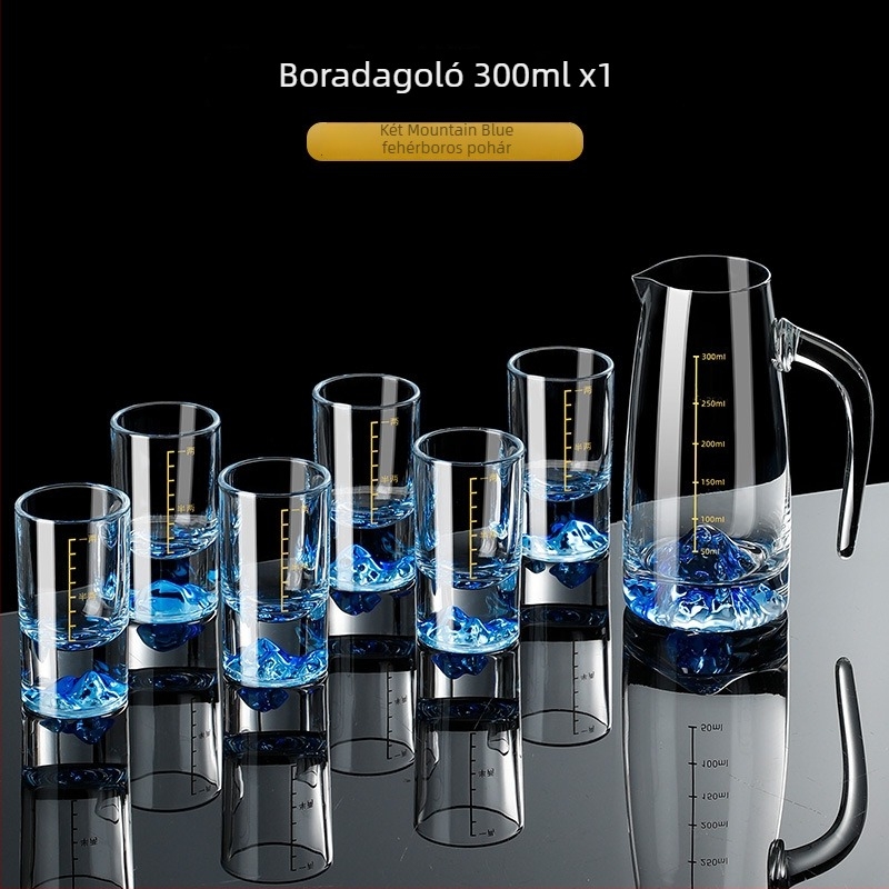 Otthoni párlat pohár készlet — üveg, kínai stílus, papírdobozos csomagolás, 2021 nyárban megjelenés, első osztályú minőség