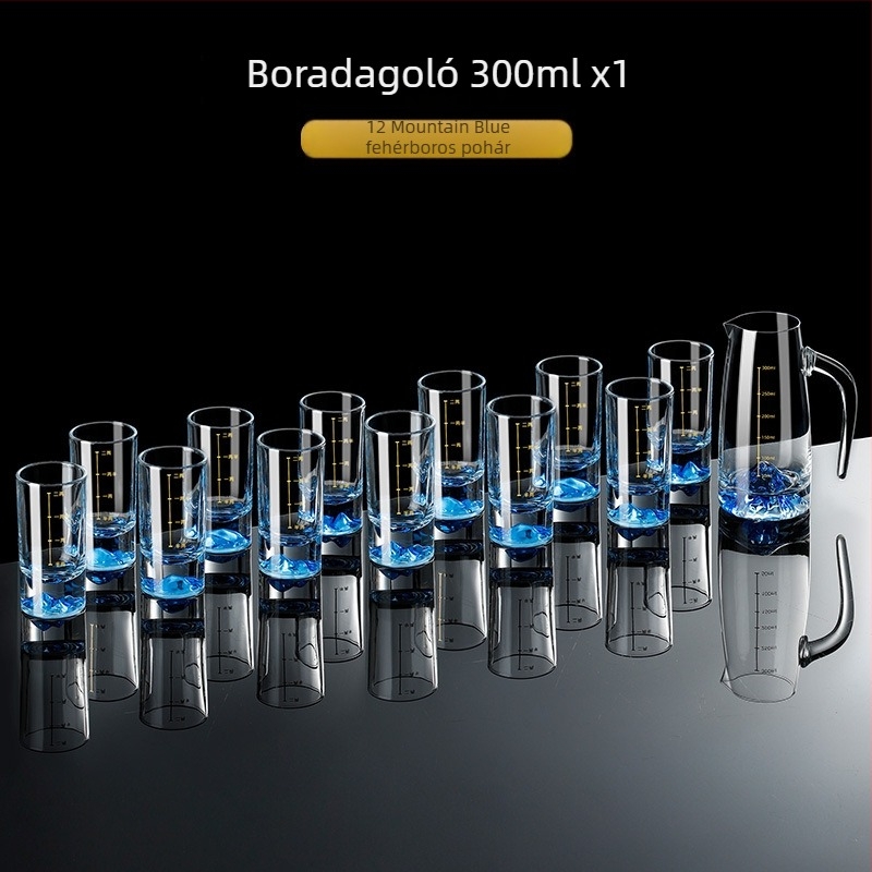 Otthoni párlat pohár készlet — üveg, kínai stílus, papírdobozos csomagolás, 2021 nyárban megjelenés, első osztályú minőség