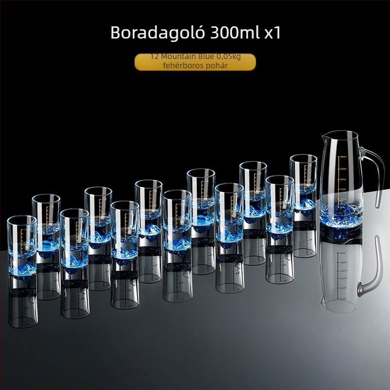 Otthoni párlat pohár készlet — üveg, kínai stílus, papírdobozos csomagolás, 2021 nyárban megjelenés, első osztályú minőség