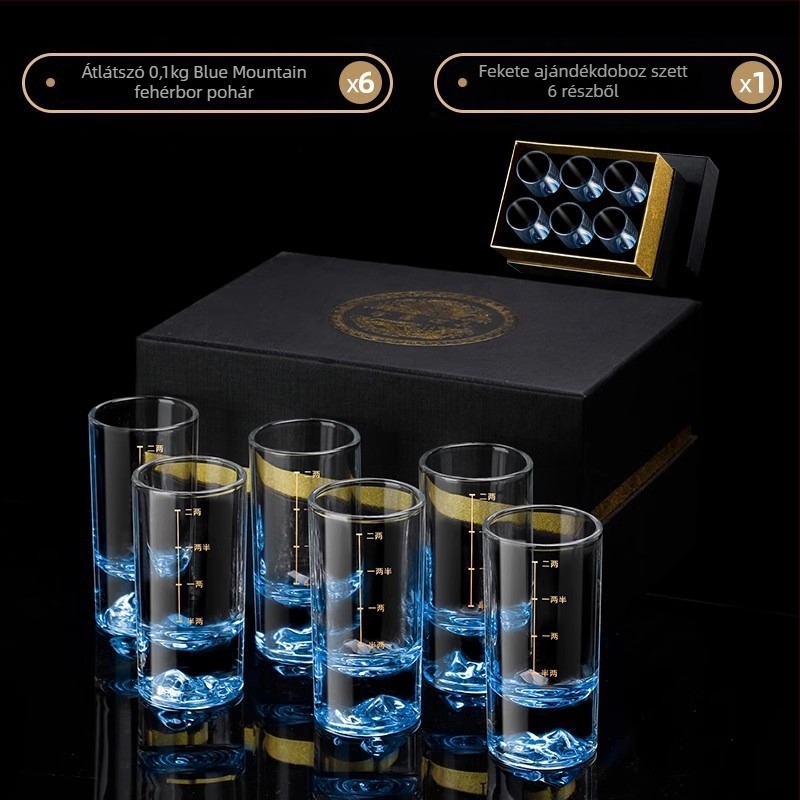 Otthoni párlat pohár készlet — üveg, kínai stílus, papírdobozos csomagolás, 2021 nyárban megjelenés, első osztályú minőség