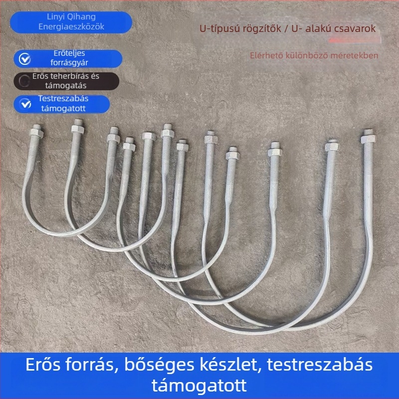 U alakú rögzítő csat elektromos oszlopokhoz, villamos mérnöki alkalmazás, márka Egyéb