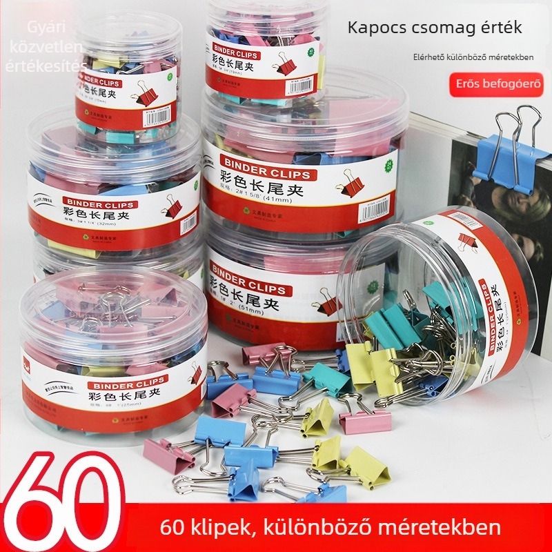 Yishen fém irattartó mappa long tail clip, dovetail clip, fishtail clip