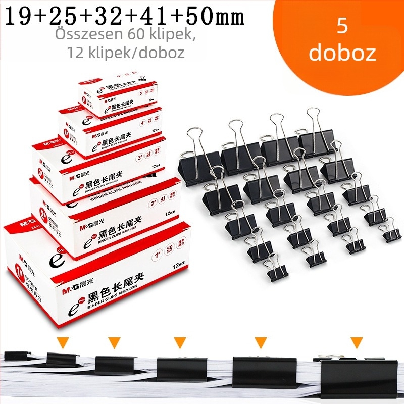 Pénztárca – dovetail csipesz, Dokumentumok rendező, Fém, Márka M&G