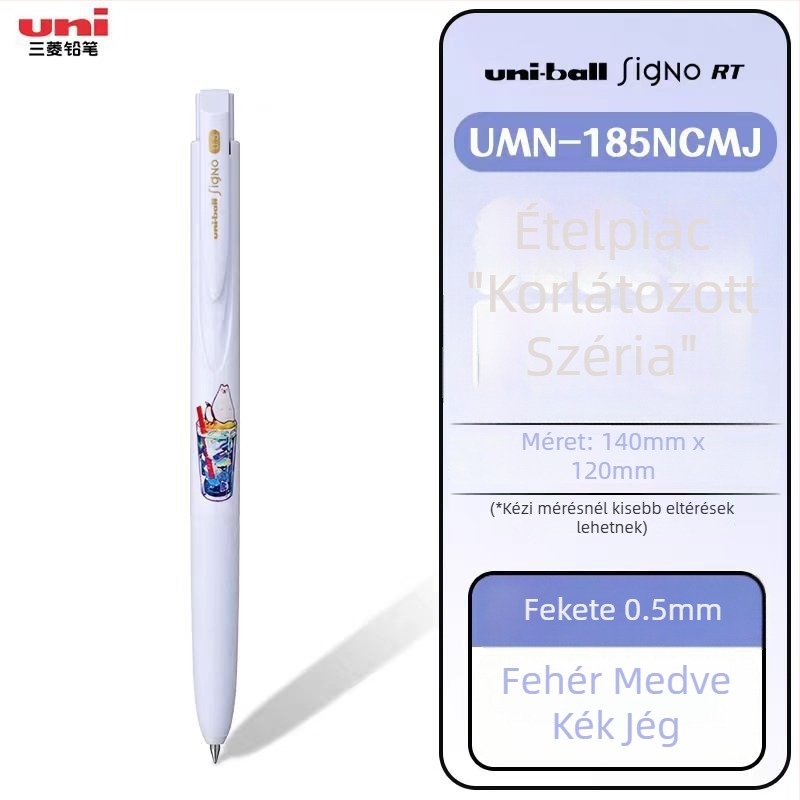 Uni Mitsubishi UMN-155 zselés toll, víz alapú tinta, 0,38 mm hegy, nem törölhető