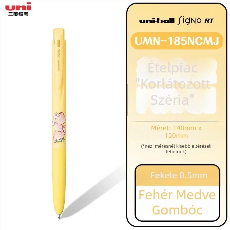Uni Mitsubishi UMN-155 zselés toll, víz alapú tinta, 0,38 mm hegy, nem törölhető