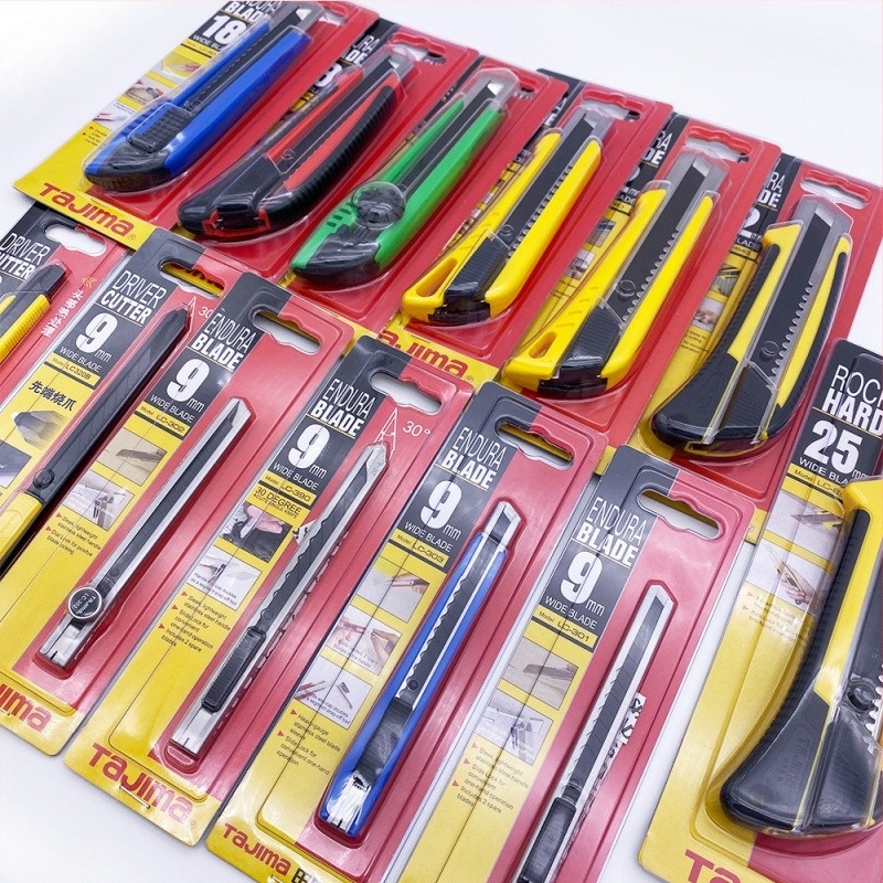 Tajima univerzális kés 9 mm automatikus záródással, ABS markolattal – Modell LC305P/LC301B/LC303B