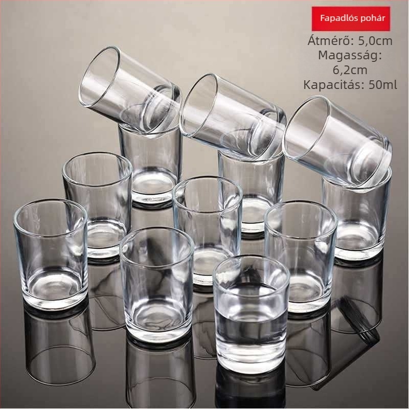 Pohárkészlet szeszes italokhoz, általános üvegből, kapacitás 1000 ml felett, több mint 10 darab, egyszerű stílus