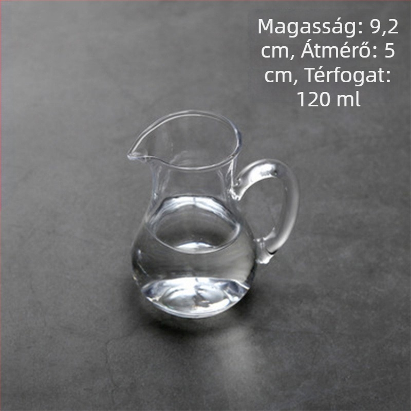 Ólommentes kristályból készült likőr-dekanter készlet mérőskálával – poharakkal otthoni használatra, stílus: új kínai stílus