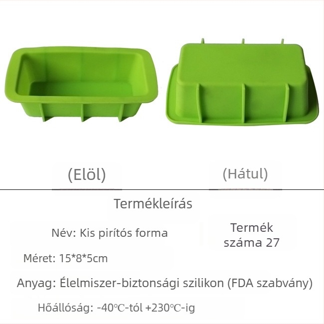 Szilikon szappanforma – négyzet alakú, több részes készlet virág- és szív alakú karikatúra formákkal DIY-hoz